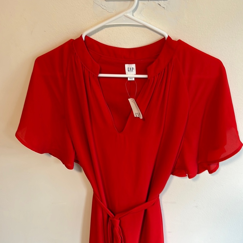 NWT red dress from Gap.. Size XS…SF home Dog friendly..